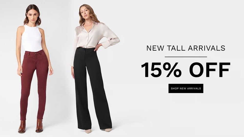 Alloy Apparel: New tall arrivals - 15% off