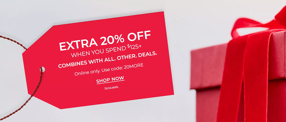 Lane Bryant: Extra 20% off when you spend $125+. Combines with all other deals. 