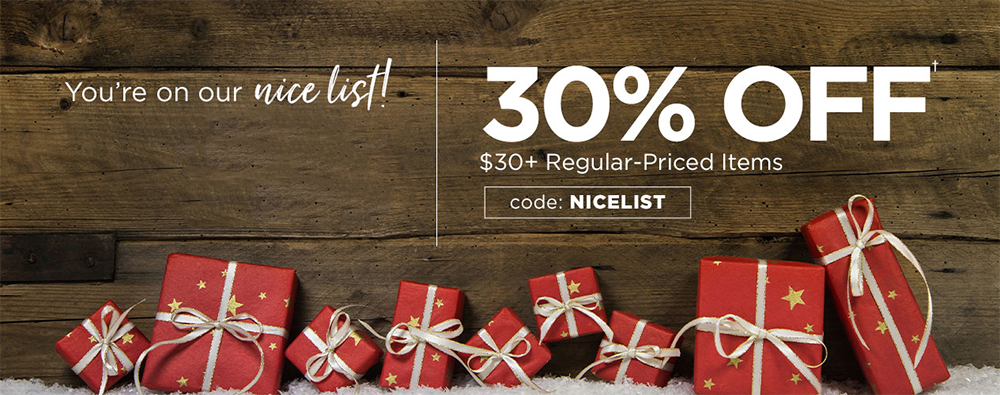 Shoemall: You're on our nice list - 30% off $30+ regular priced items