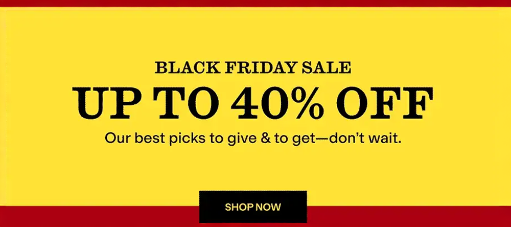 Zappos: Black Friday Sale - up to 40% off! Zappos: Black Friday Sale - up to 40% off!